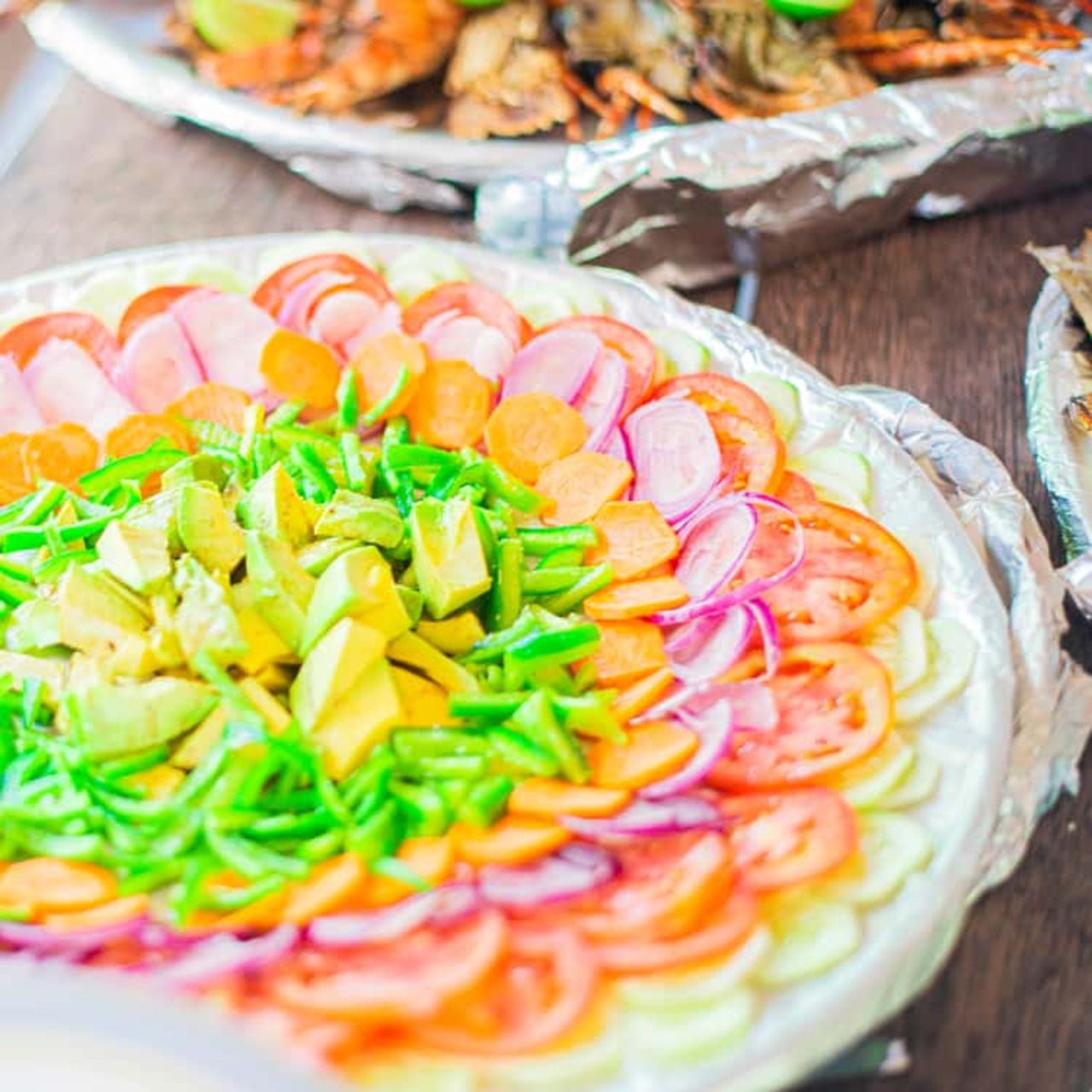 Fresh colorful salad