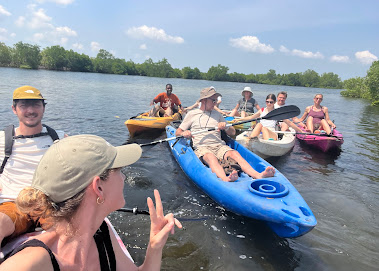 Kayaking tour selfie